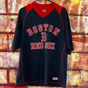 Stitches Black and Red Athletic Jersey